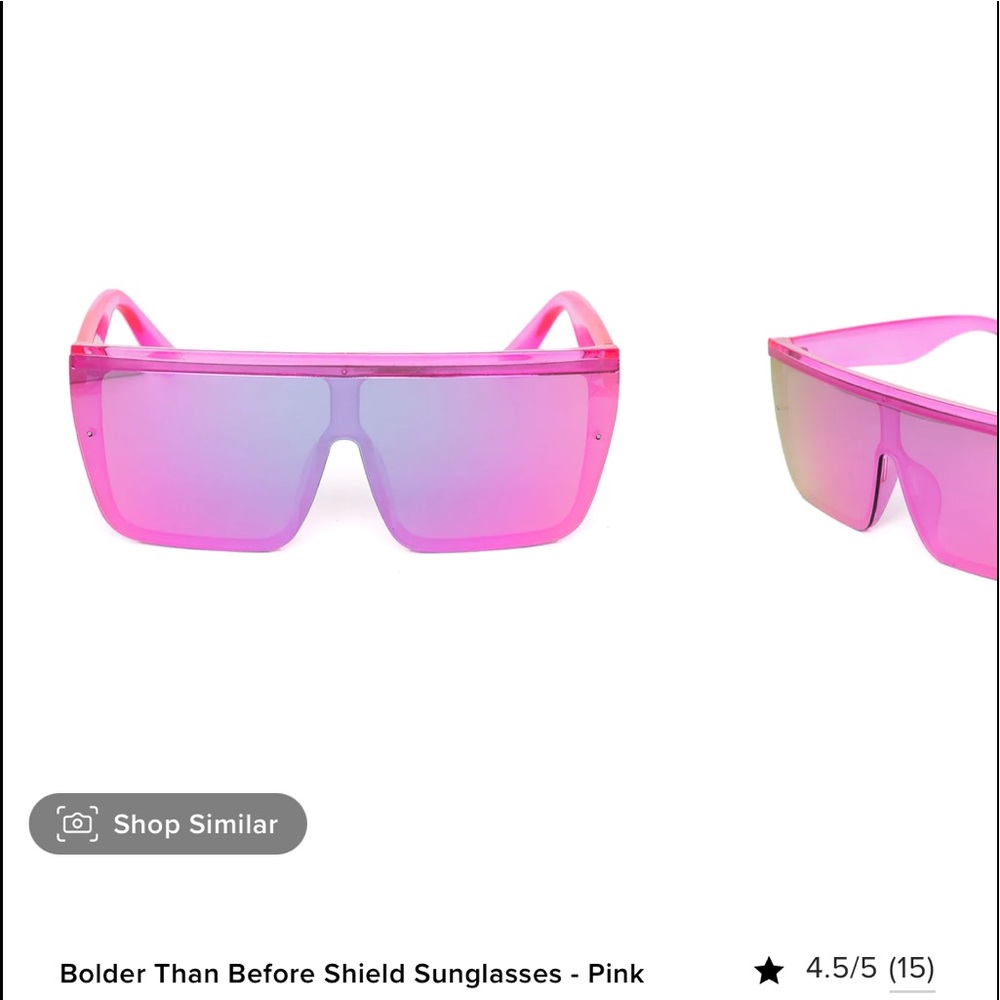 BNWT PINK FASHION NOVA SUNGLASSES
